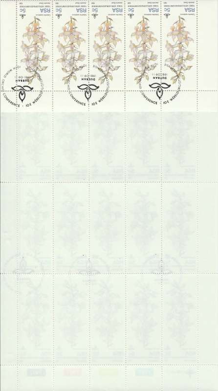 RSA 1981 ORCHIDS 5c CTO FULL SHEET OF 25