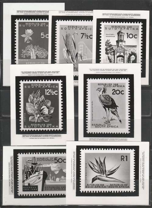 RSA 1961 1ST DEFINITIVE SET OF 13 PHOTOGRAPHIC MEDIA/PUBLICITY RELEASES