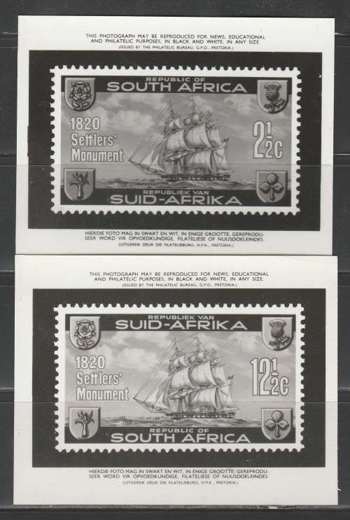 RSA 1962 LANDING OF 1820 SETTLERS SET OF 2 PHOTOGRAPHIC MEDIA/PUBLICITY RELEASES
