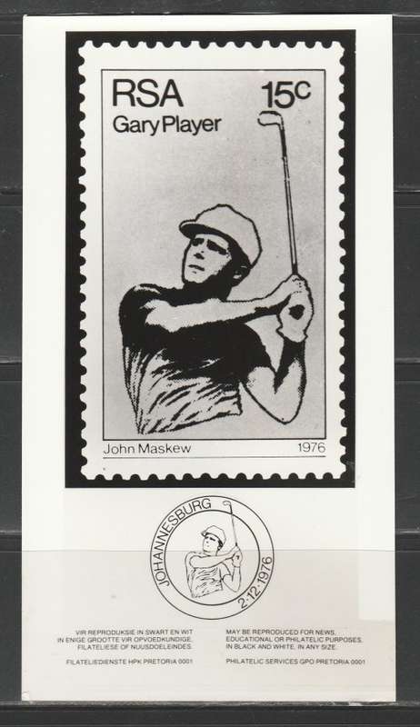 RSA 1976 GOLFER GARY PLAYER PHOTOGRAPHIC MEDIA/PUBLICITY RELEASE