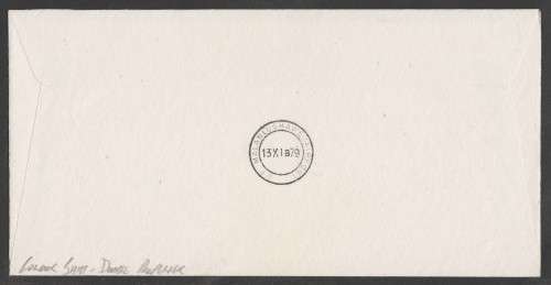 Aviation 1979 Namib Air flight cover #11 with colour shift (double propeller)