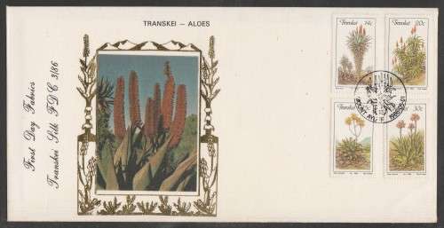 TRANSKEI 1986 ALOES SILK FDC 3/86