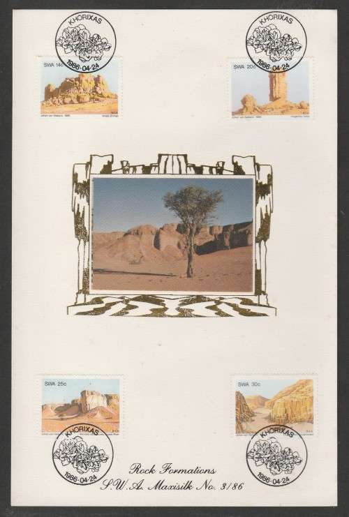 SWA 1986 ROCK FORMATIONS LIMITED EDITION MAXISILK CARD #3/86