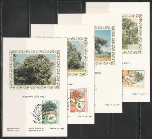 BOP 1985 TREE CONSERVATION SET OF 4 LIMITED EDITION MAXISILK CARDS #11