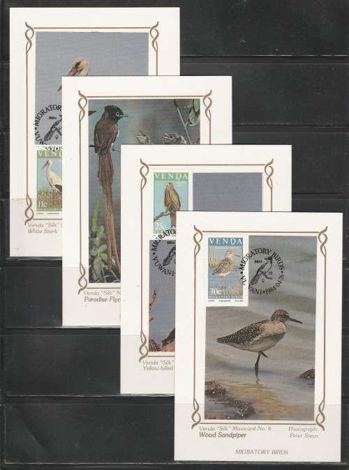 VENDA 1984 MIGRATORY BIRDS SET OF 4 LIMITED EDITION MAXISILK CARDS #6