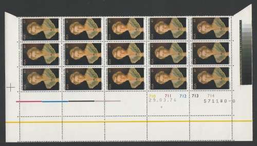 RSA 1976 EMILY HOBHOUSE 4c MNH EXTENDED CONTROL BLOCK OF 15