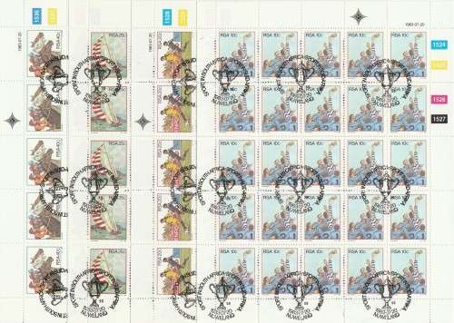 RSA 1983 SPORT SET OF 4 CTO FULL SHEETS OF 25