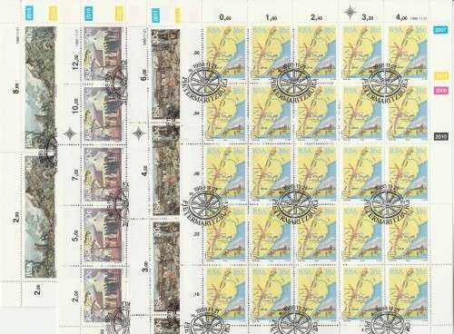 RSA 1988 GREAT TREK SET OF 4 CTO FULL SHEETS OF 25