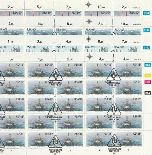 RSA 1989 ENERGY SOURCES SET OF 4 CTO FULL SHEETS OF 25