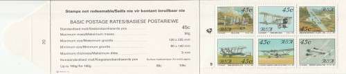 RSA 1993 REPRINT AVIATION BOOKLET PANE 9 STATION 20