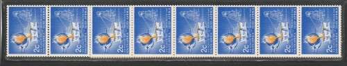 RSA 1968 1ST DEFINITIVE 2c MNH PROVING COIL STRIP OF 22 SACC 264a
