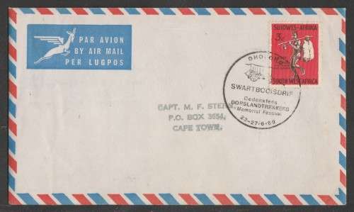 SWA 1969 DORSLANDTREKKERS COM COVER WITH SWARTBOOISDRIFT D/S