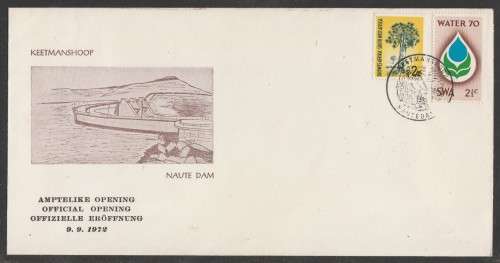 SWA 1972 OFFICIAL OPENING NAUTE DAM KEETMASHOOP COM COVER WITH LIMITED D/S