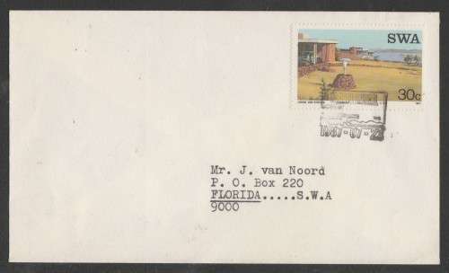 SWA 1987 TOURIST CAMPS PRIVATE FDC WITH SPEC MARIENTAL D/S 23/7/87