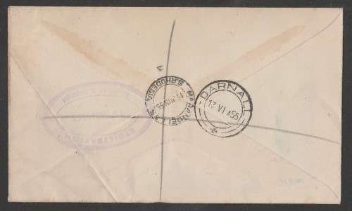 RHODESIA and NYASALAND 1955 CENTENARY DISCOVERY VICTORIA FALLS REG PRIVATE FDC