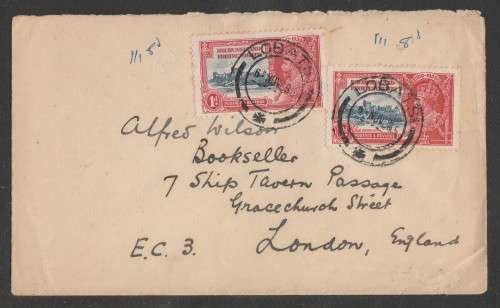 BECHUANALAND 1935 SILVER JUBILEE ON COVER IN 1968