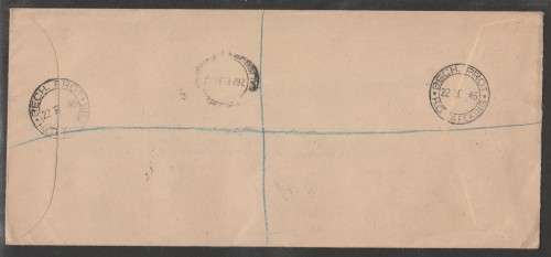 BECHUANALAND 1945 VICTORY ISSUE SET OF 3 BLOCKS OF 4 ON REG COM COVER