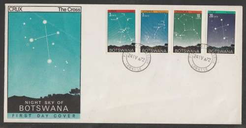 BOTSWANA 1972 NIGHT SKY OFFICIAL FDC