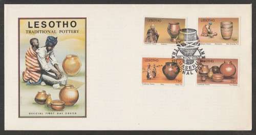 LESOTHO 1980 TRADITIONAL POTTERY OFFICIAL FDC