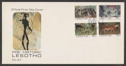 LESOTHO 1983 PREHISTORIC OFFICIAL FDC