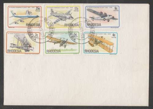 RHODESIA 1978 FLIGHT PRIVATE FDC BELVEDERE D/S 18/10/78
