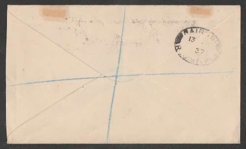 KENYA 1937 CORONATION KING GEORGE VI PRIVATE FDC 12/5/37