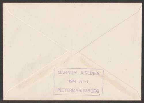 AVIATION 1984 FLIGHT COVER COMAIR INAUGURAL FLIGHT JHB-PMB UNSERVICED
