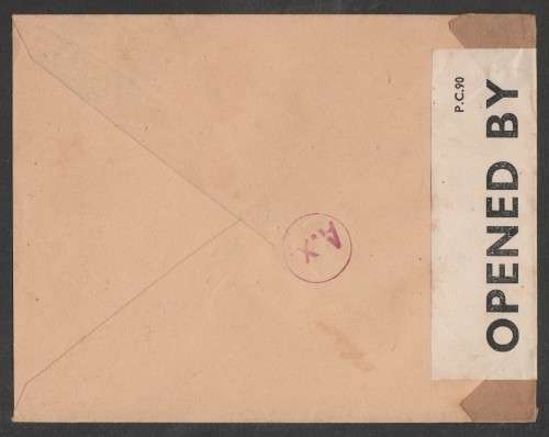 CENSOR MAIL - 1943 WWII COVER ALGERIAN STAMPS TO SWITZERLAND