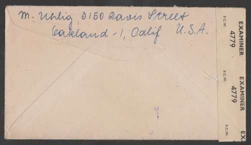 CENSOR MAIL - 1946 POST WWII OCCUPATION COVER USA STAMP TO WESTFALEN GERMANY