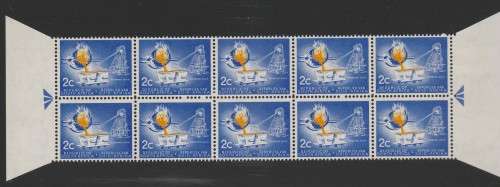 RSA 1961 1ST DEF 2c MINT ARROW BLOCK OF 10 SACC 200
