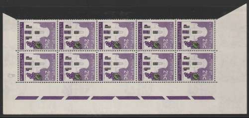 RSA 1961 1ST DEF 2and1/2c MINT RIGHT MARGINAL BLOCK BLOCK OF 10 SACC 201 PANE B