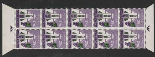 RSA 1961 1ST DEF 2and1/2c MINT ARROW BLOCK OF 10 SACC 201b
