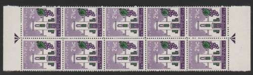 RSA 1961 1ST DEF 2and1/2c MINT ARROW BLOCK OF 10 SACC 212