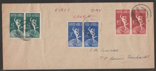 UNION SA 1949 75TH ANNIV UPU PRIVATE FDC