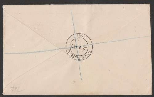 UNION SA 1949 CENTENARY BRITISH SETTLERS BLOCK OF 4 ON REGISTERED PRIVATE FDC