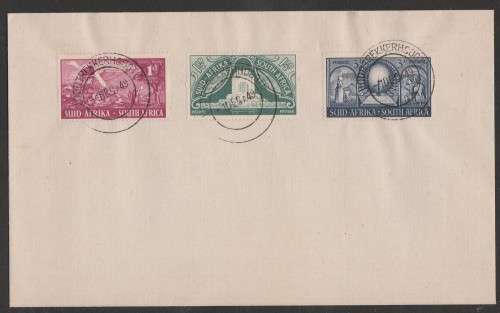 UNION SA 1949 INAUGURATION VOORTREKKER MONUMENT UNADDRESSED PRIVATE FDC