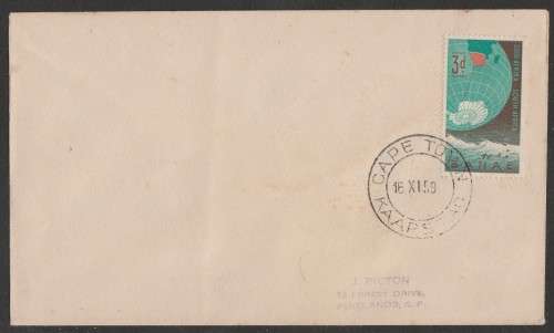 UNION SA 1959 ANTARCTIC EXPEDITION PRIVATE FDC