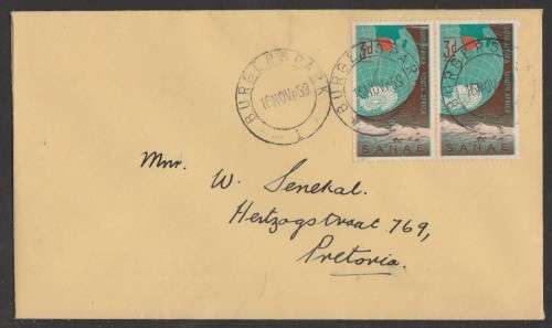 UNION SA 1959 ANTARCTIC EXPEDITION PRIVATE FDC
