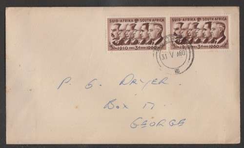UNION SA 1960 PRIME MINISTERS PRIVATE FDC