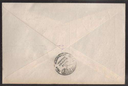 UNION SA 1954 CENTENARY OFS SET OF PAIRS ON REG COM COVER WITH SPECIAL D/S