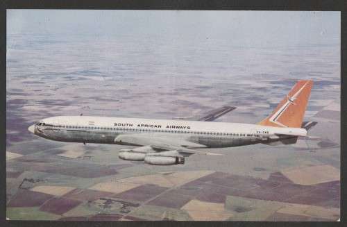 SA AIRWAYS (SAA) FLIGHT COVER - 1969 FIRST FLIGHT NY-RIO-JHB - TATTY BUT INCLUDES POSTCARD