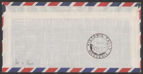 AVIATION 1976 KEMPAIR FLIGHT COVER  #36 - SAA 1ST SCHEDULED FLIGHT BOEING 737 TO VICTORIA FALLS
