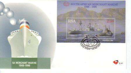 RSA 1996 SA MERCHANT MARINE FDC 6.41