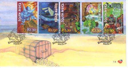 RSA 2001 MYTHS AND LEGENDS OFFICIAL FDC 7.8