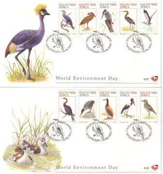 RSA 1997 WATERBIRDS OF SA FDC 6.61 & 6.62