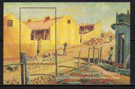 RSA 1996 GERARD SEKOTO MNH MINIATURE SHEET