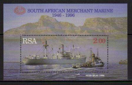RSA 1996 SA MERCHANT MARINE MNH MINIATURE SHEET