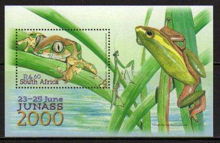 RSA 2000 JUNASS FROGS MNH MINIATURE SHEET