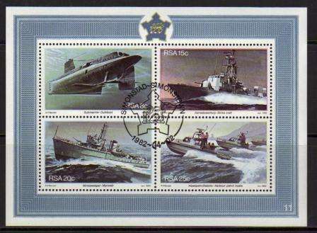 RSA 1982 SIMONSTOWN CTO MINIATURE SHEET
