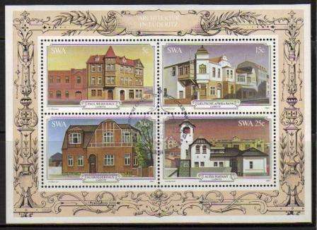 SWA 1981 LUDERITZ BUILDINGS CTO MINIATURE SHEET #6